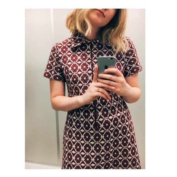 Vintage Dresses & Skirts - 60s Vintage Mod Zip Up Dress